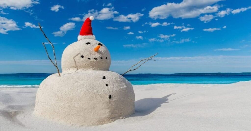Beachside Christmas Sand Instead of Snow